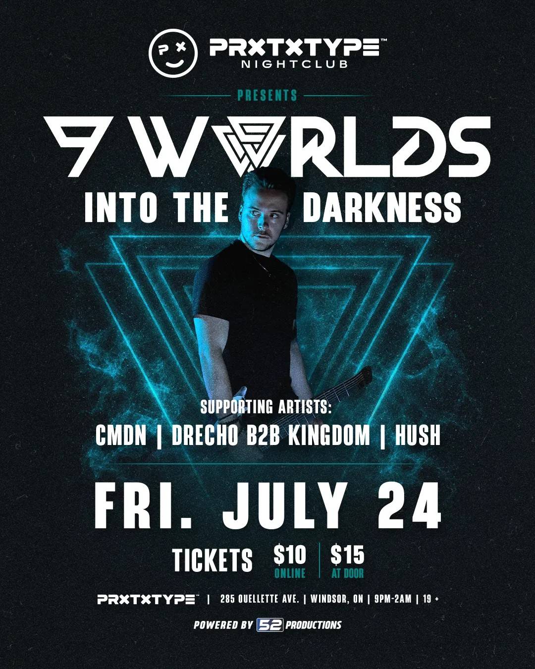 Poster with information for DRECHO's upcoming show